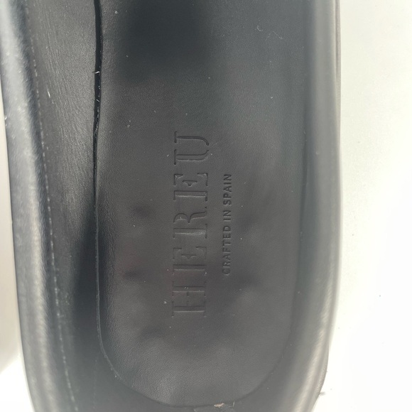 Women's Hereu Nombela Interwoven Detail Slip On Loafers Old Money Office Leather - Picture 2 of 16